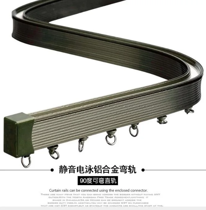 Высокое качество прямой/bay окно гибкий Изогнутый Карниз для занавески