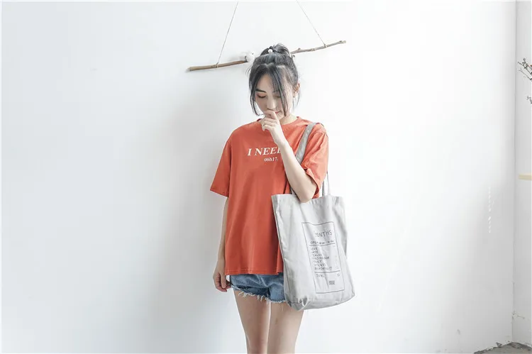 

Women Canvas Tote Bag Cotton Cloth Print Shopping Bags Foldable Female Handbag Reusable Eco Beach Shopper Bag canvas handbags