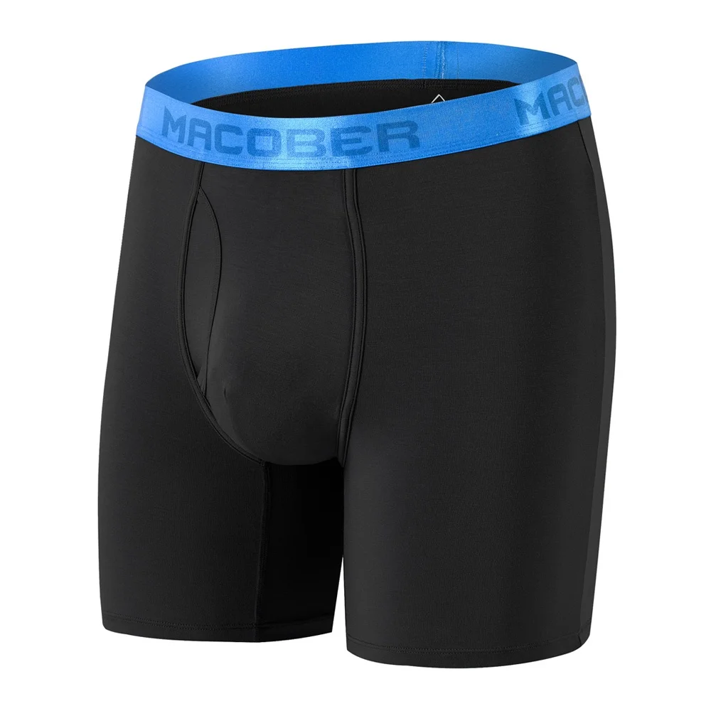 3 PCS /Lot Men's Boxer Briefs Underwear Brand Shorts Bamboo Breathable Solid Color For Man Panties Underwear Trunk Man Boxer