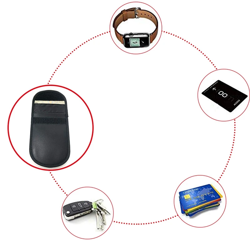 RFID Signal Blocking Bag Cover Car Key Blocker Pouch For Keyless Keys Radiation Protection Cell Phone Covers | Автомобили и