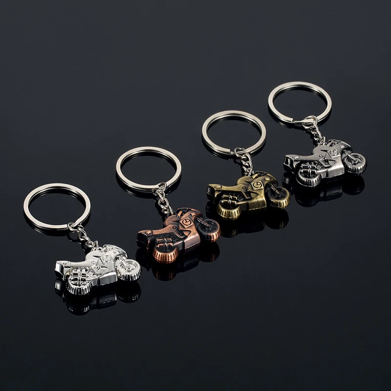 

Mini Antique Simulation Motorcycle Pendant Keychain Metal Car Key Ring High Quality Car Key Holder Keyfob Jewelry Craft Gift