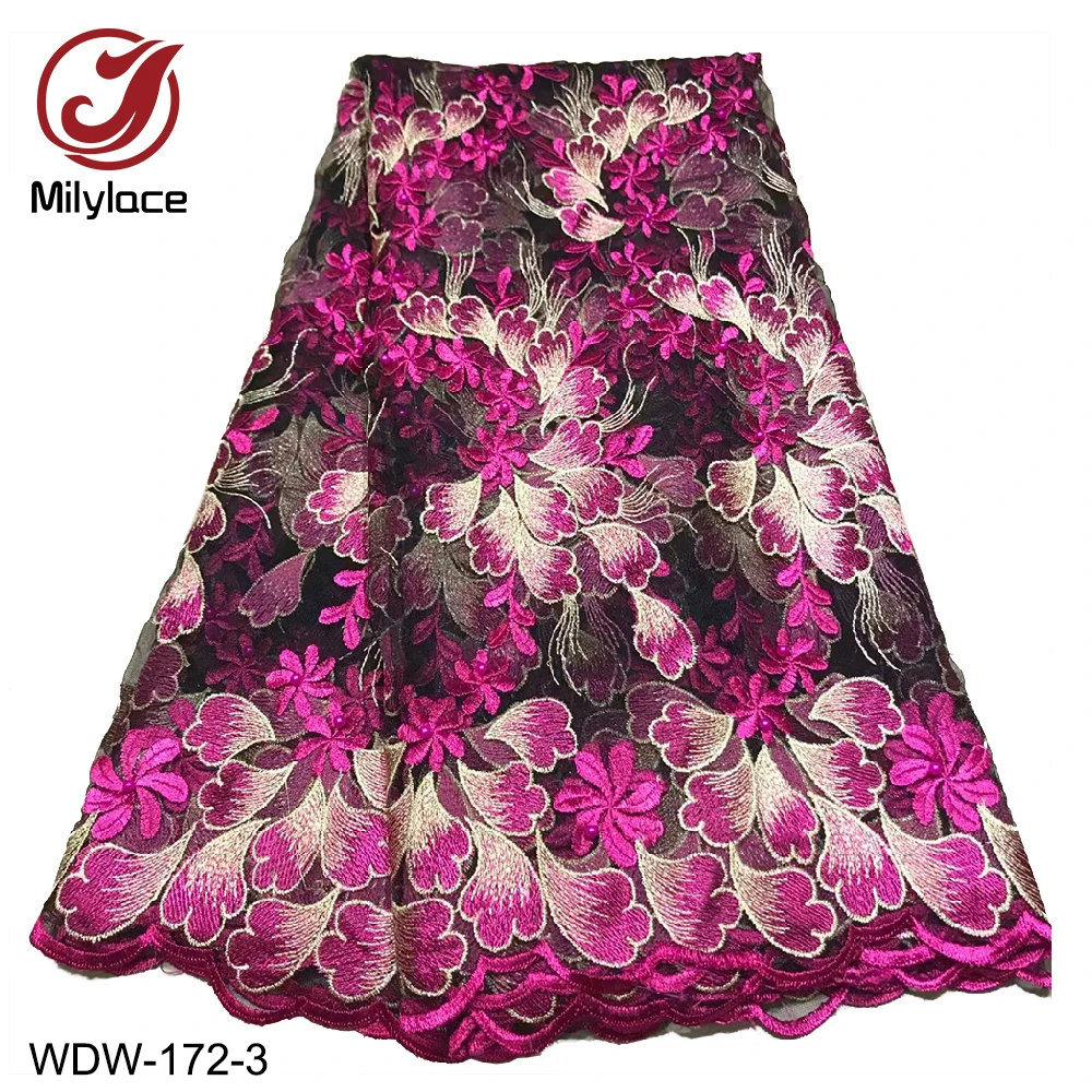 Африканская кружевная ткань 2019 вышитая нигерийская Свадебная Высокое качество