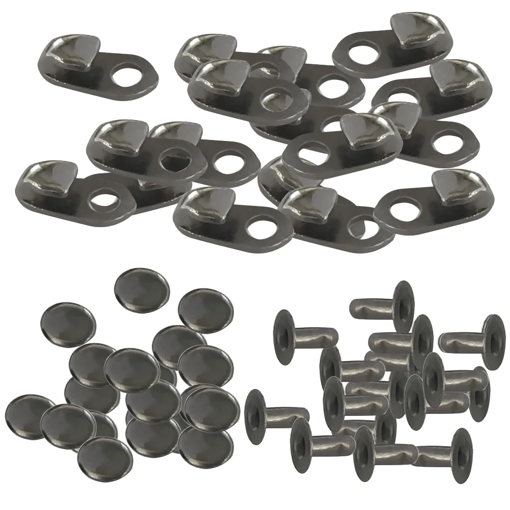 40 комплектов обуви ботинки кружева крючки пряжки с заклепками для