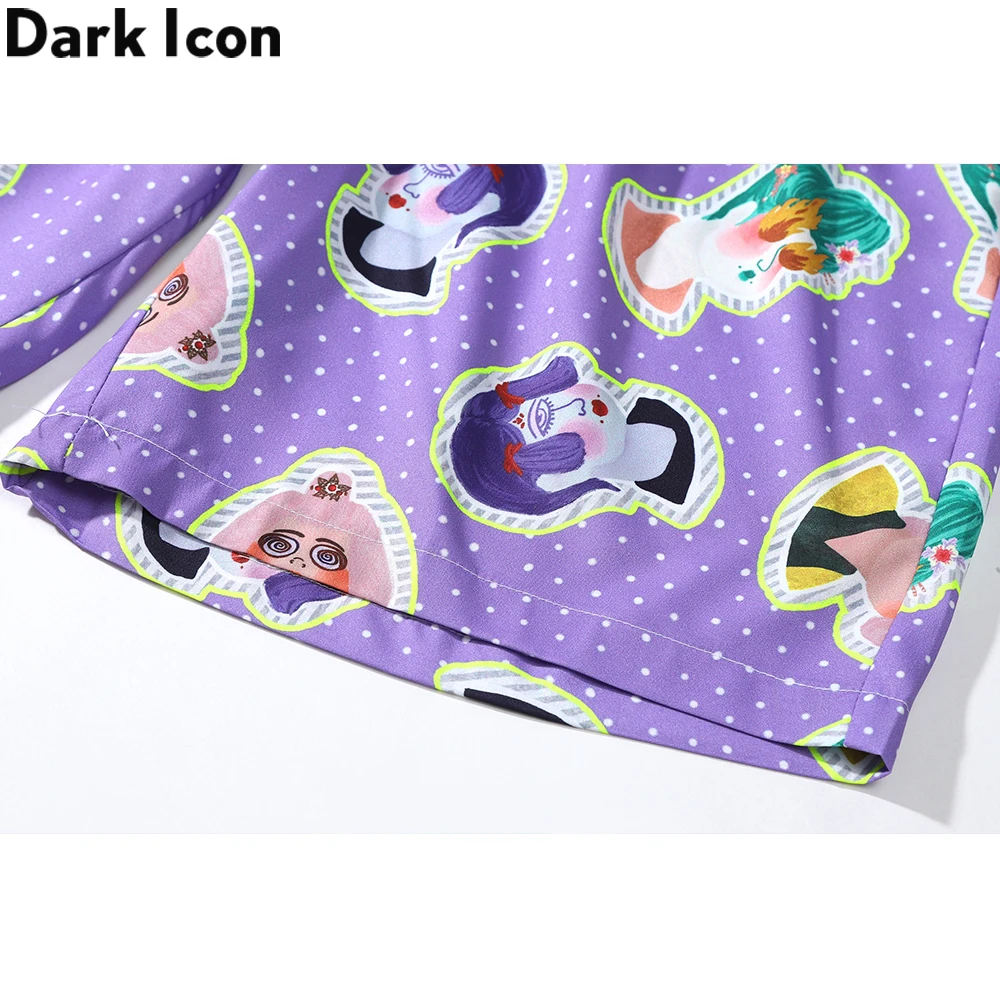 

Dark Icon Holiday Beach Shorts Men Summer Elastic Waist Men's Shorts