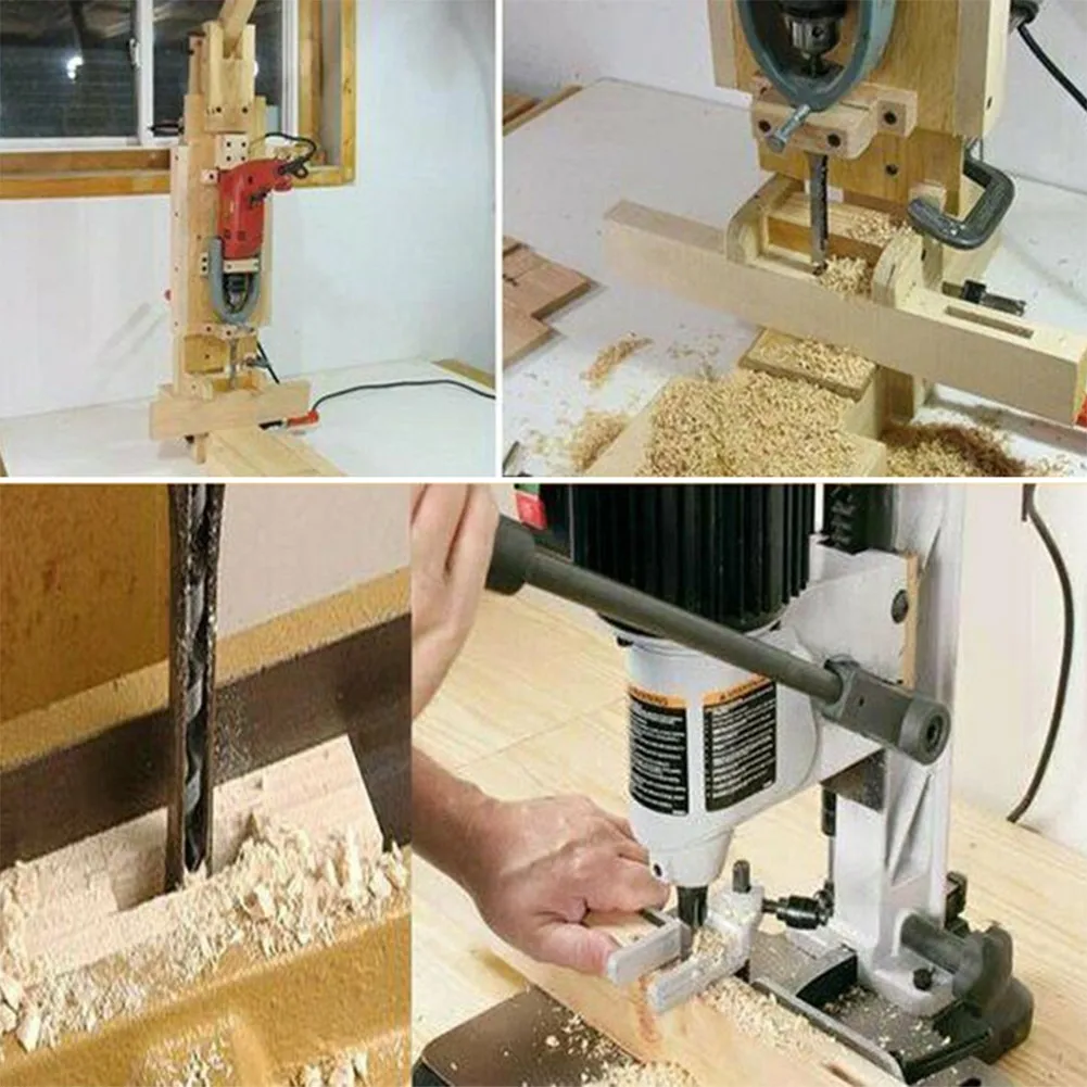 

Square Hole Saw Woodworking 10mm/16mm Slotted Chisel Cutter Tool Hollow