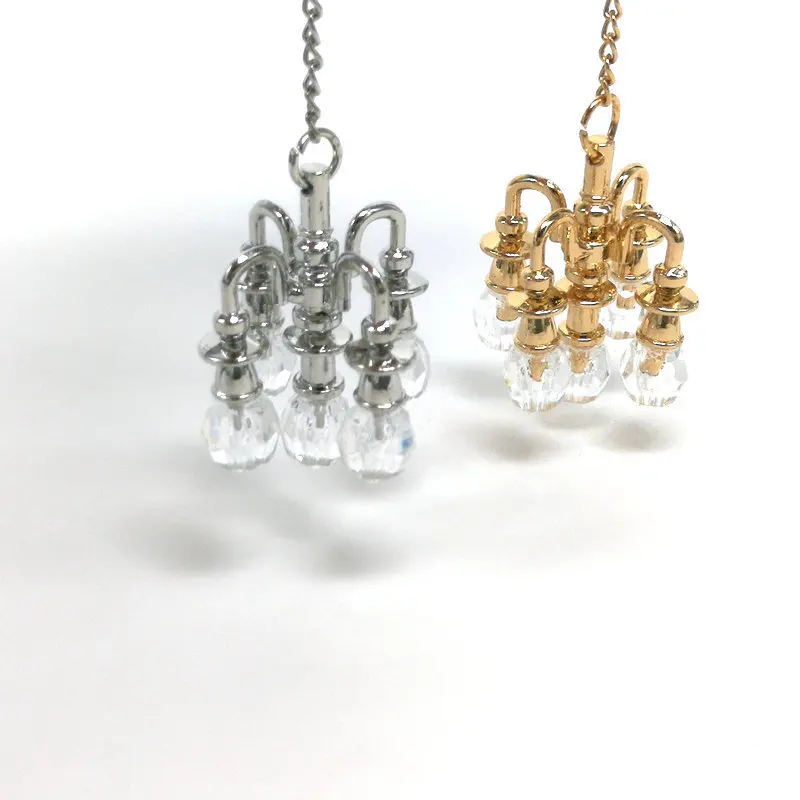 

Miniature Food Playing Scene Crystal Lamp Model Doll House Accessories Shooting Props