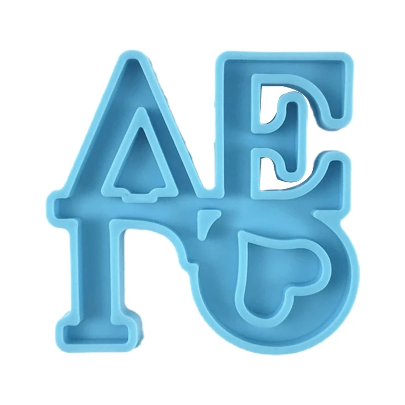 

2021 новый брелок "любовь" эпоксидная смола, форма колье и сережек с голубыми силиконовая форма «сделай сам», ремесла, ювелирные изделия, Кулон...