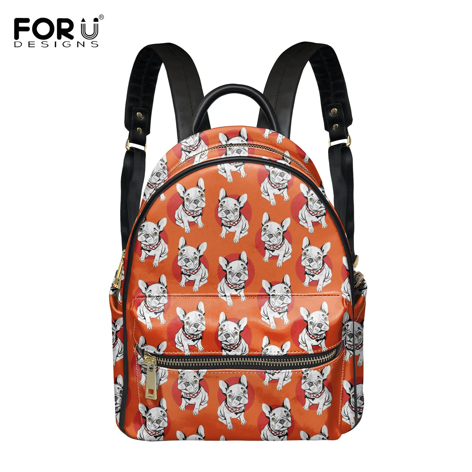 

Женский рюкзак из ПУ кожи, с принтом в виде собаки