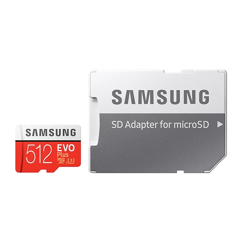 Карта памяти SAMSUNG Micro SD 256 ГБ 32 ГБ 64 Гб 128 ГБ 512 ГБ SDHC SDXC класс EVOplus класс 10 C10 UHS TF SD карты транс флэш Microsd - Емкость: 512GB 100MBs U3