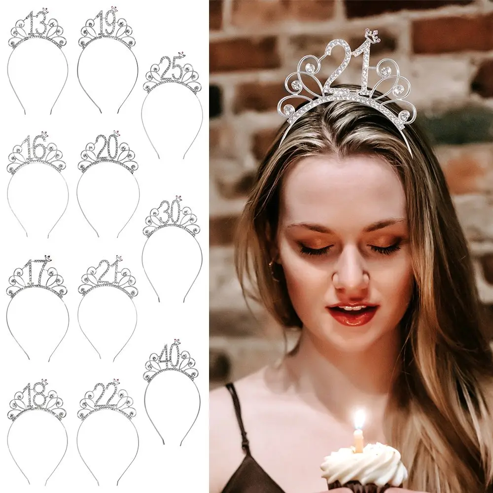 

Женская корона на день рождения, диадема, ювелирное изделие для волос, Хрустальная корона, тиара, декор для вечеринки, модные аксессуары для ...