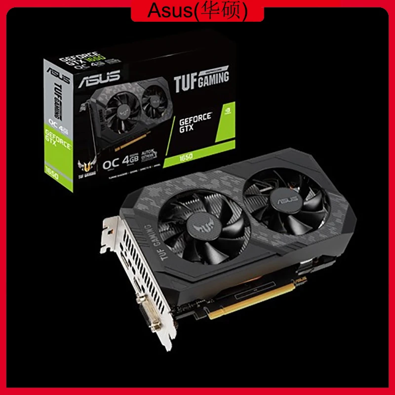 Asus TUF GTX1650 O4GD6 P GAMING графическая карта NVIDIA®Видеокарта GeForce GTX 1650 PCI Express 3 0 GDDR6 4 Гб DVI