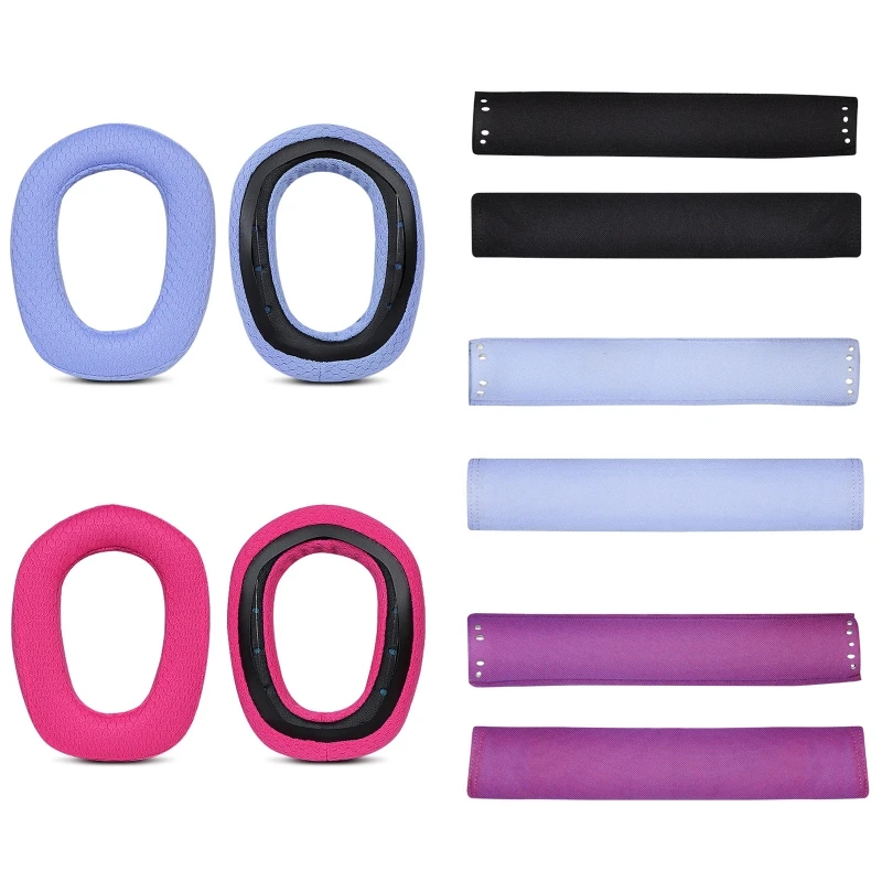

Earpads Head Beams for Logitech G435 Headset Earmuffs Memory Foam Cover Headphone Ear Pads 1 pair
