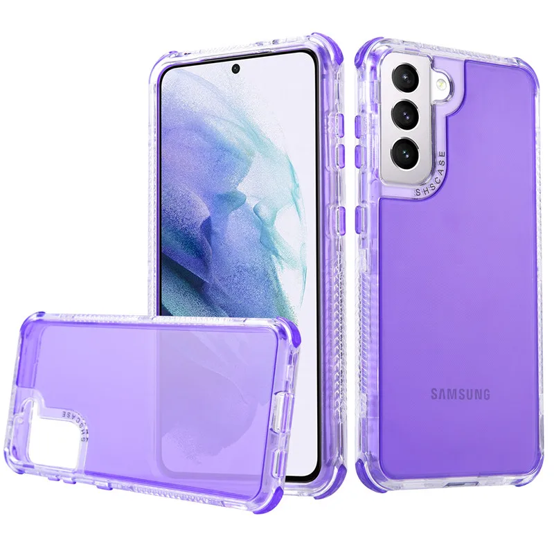 

360 Full Body Crystal Transparent Silicon Case For Huawei Y9S Y9 Prime Colorful TPU+PC Bumper Hybrid Anti Shock Armor Phone Case