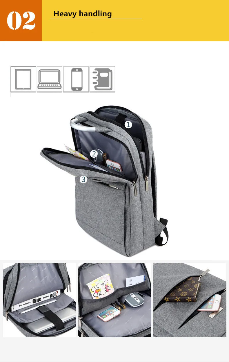 

Waterproof Women Men Laptop Backpack Business Notebook BackpacK Bag School Travel Bags Mochila Masculina