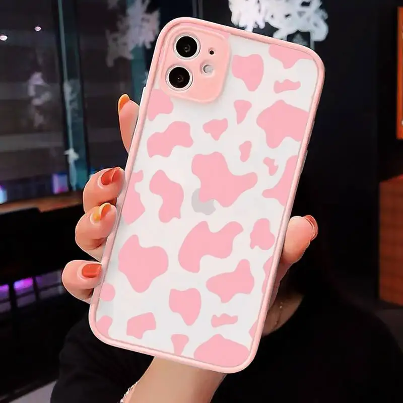 

Leopard Print Phone Case Matte For iPhone 12 Mini 11 Pro XR XS Max 7 8 Plus X Hard PC Back Cover