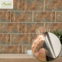 funlife%c2%ae 20x10cm classic royal rusty gold marble wall sticker self adhesive diy tile stickers for wall kitchen backsplash floor