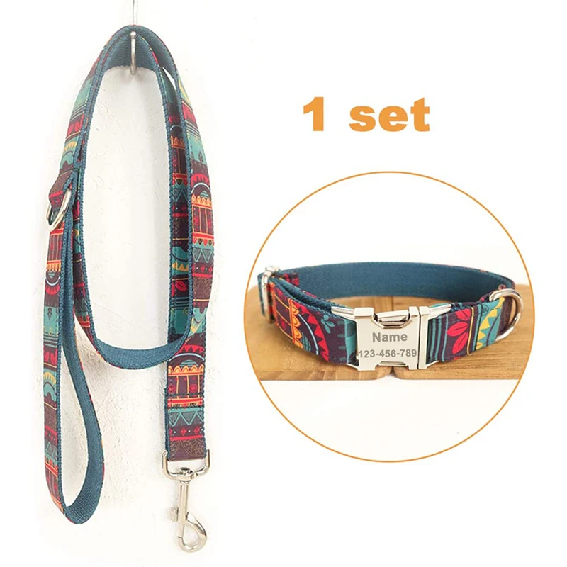 Набор ошейников для собак на заказ регулируемый поводок улицы веревочный