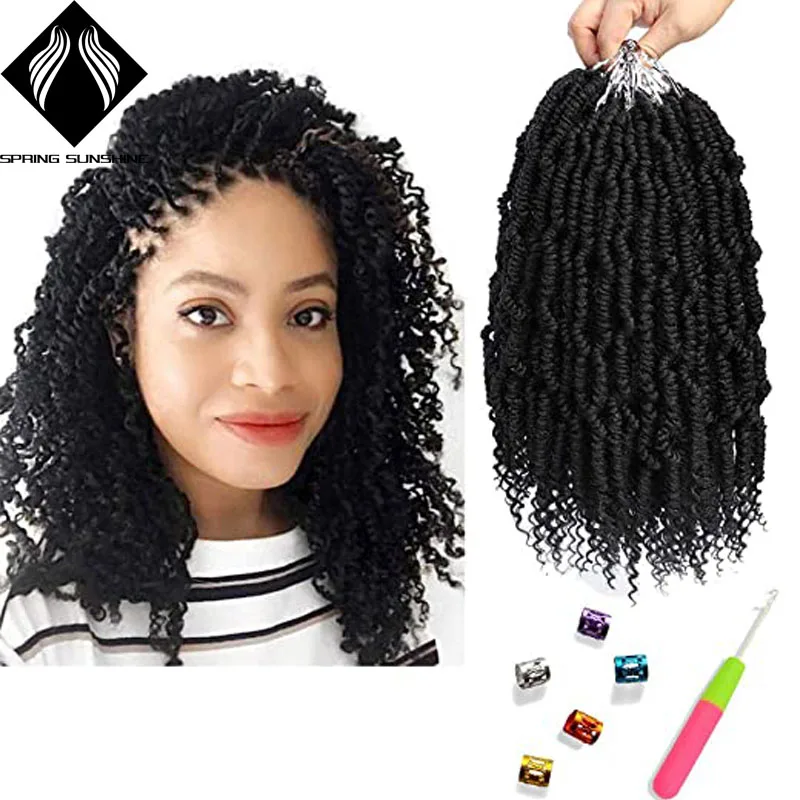 Предварительно скрученные косички страсть синтетические Омбре для вязания