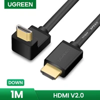 ugreen hdmi cable right angle 90 270degree 4k30hz 3d hdmi cable ethernet and audio return arc for projector ps5 ps4 cable hdmi