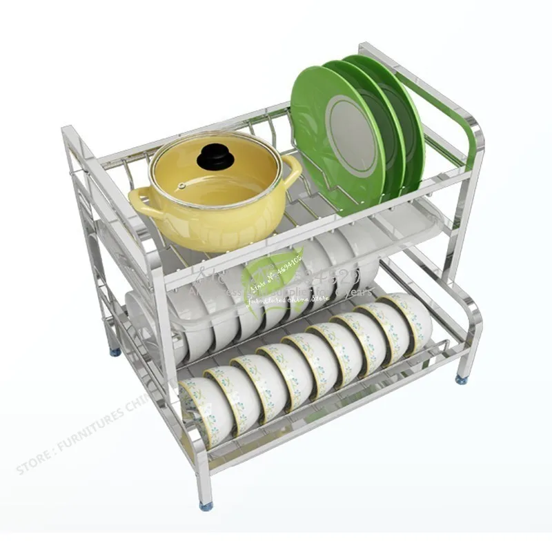 

2020New Kitchen Cup Holder Sink Rack Multifunction Stainless Steel Plate Kitchen Dish Dryer Support Storage Shelf Organizer