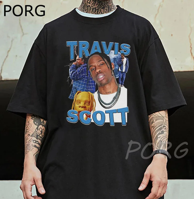 

New Travis Scott Cactus Jack Men T-Shirt Rapper Tupac Snoop Hip Hop T Shirt High Quality Cotton Short Sleeve Graphic T Shirts
