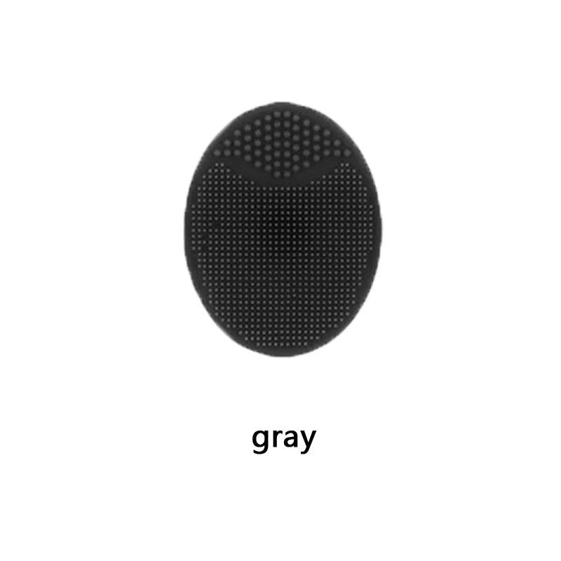 gray 1pcs 3 шт. силиконовый для мойки Pad отшелушивающий для лица Blackhead, массажер для лица, уход за кожей лица, щетка для чистки Красота инструмент - Цвет: gray 1pcs