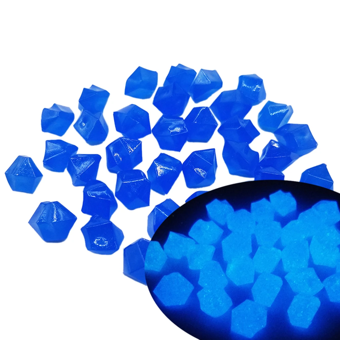 

300pcs/600Pcs 14mm Luminous Stones Glow in The Dark Pebbles Glow Gravels for Yard and Walkways home decoration accessories