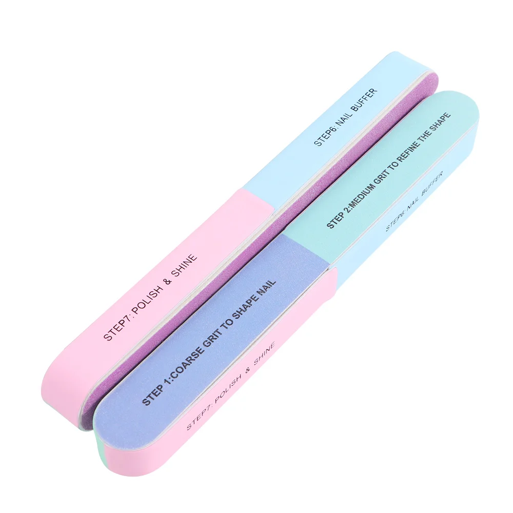 

18pcs Nail Files Mix Color and Buffer Nail Art Tool Sandpaper Disposable Cuticle Remover Nail Buffers Nails File