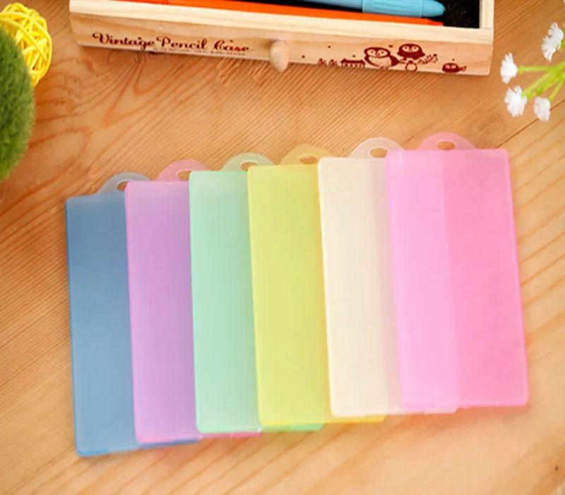 1 шт. прозрачный кредитный держатель для карт кошелек ПВХ студенческий ID паспорт