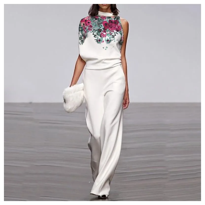 Женские комбинезоны с цветочной вышивкой весенние осенние брюки-ромперы женские