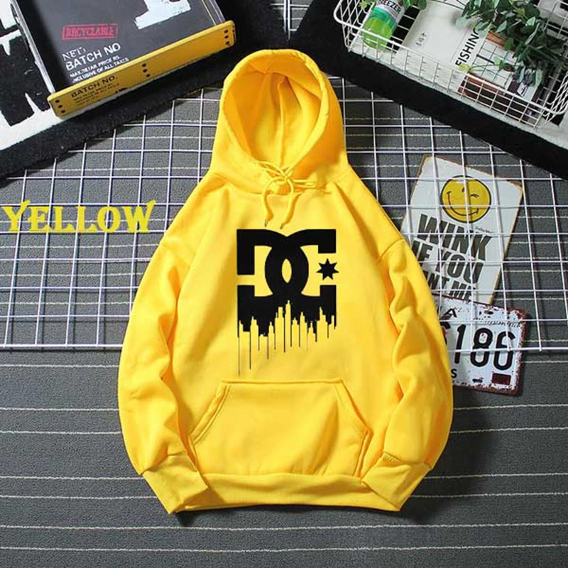 

New 2020 Autumn Winter Brand Women Hoodies Sweatshirts Men High Quality DC Letter Printing Long Sleeve Fashion Mens Hoodies