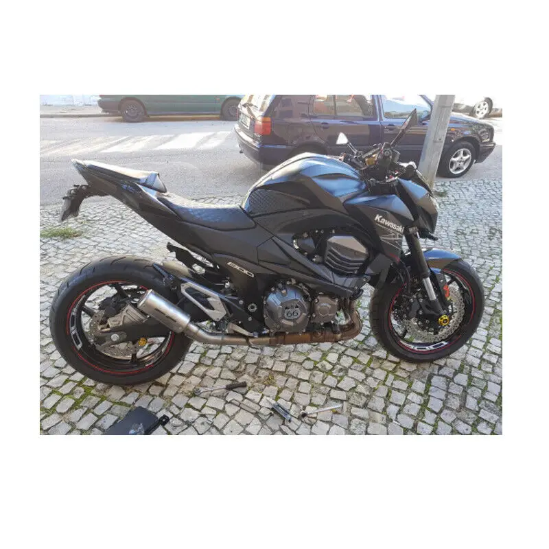 Для Kawasaki Z800 слипоны выхлопная система труба Соединительная средняя Соединительная труба глушитель труба с DB Killer Moto Модифицированная 2013