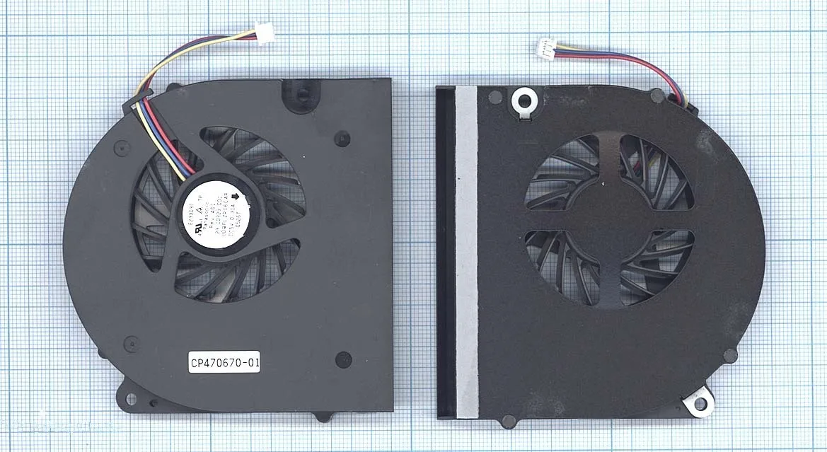 Вентилятор (кулер) для Fujitsu LifeBook NH570, p/n: UDQFLZR16CAR, CP470670-01, 23.10329.001 (3-pin)