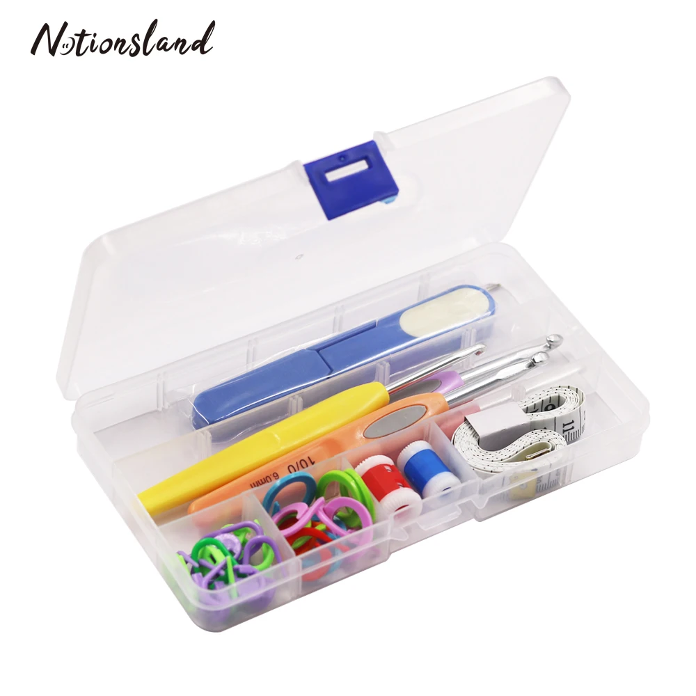 Набор крючков для вязания спицы фломастеры инструменты крючком аксессуары с