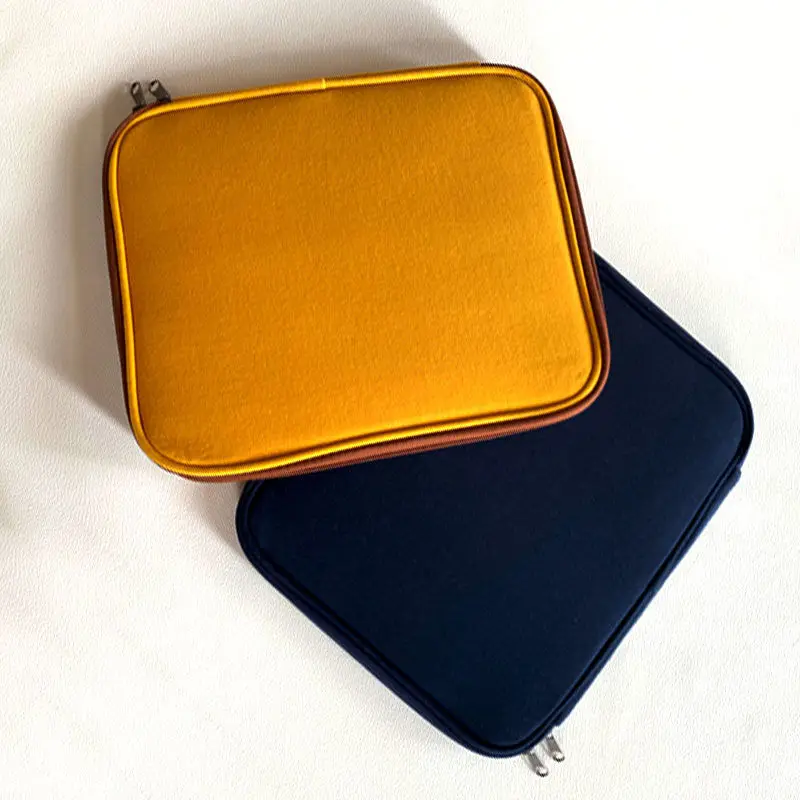 

Tablet Case Laptop Storage Bag 11 13 15Inch Embroidery Toast Ipad Liner Bag IPad Protective Cover Sleeve Case Girls Clutch Purse