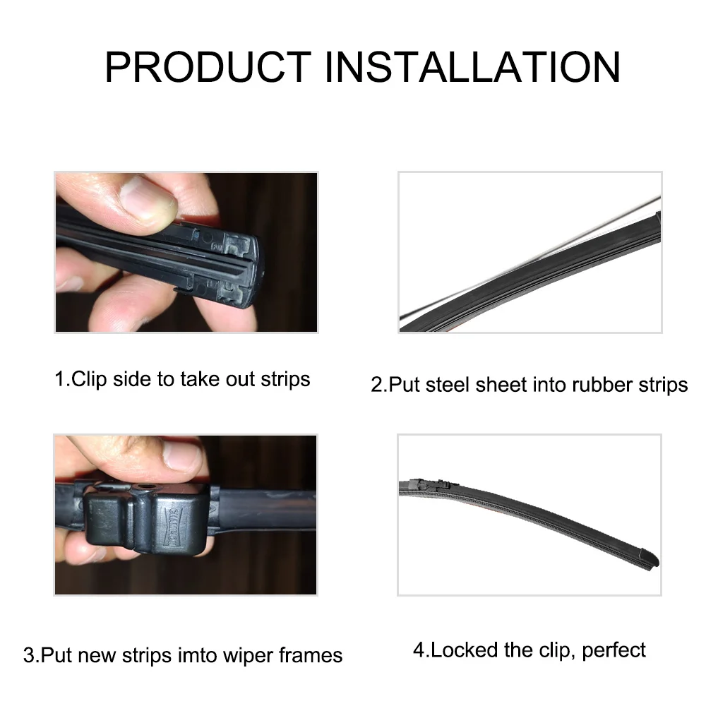 LEEPEE 2 шт./компл. бескаркасные автомобильные щетки стеклоочистителя полоса 26