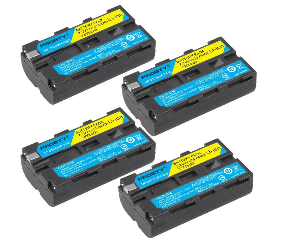 NP-F330 NP-F550 Батарея& Зарядное устройство для sony NP-F570 NP-F750 NP-F960 F970 F770 - Цвет: 4 Pcs Battery