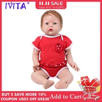 ivita wg1521rh 50cm 3 6kg realistic silicone reborn baby dolls 3 colors eyes choices newborn baby toddler toys for children gift