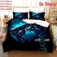 3d gamepad bedding set custom kids boys teens video game duvet cover for youth new game controller bedspread