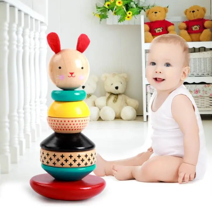 Материалы Монтессори в животном стиле jinga rabbit montessori Детские Обучающие Игрушки