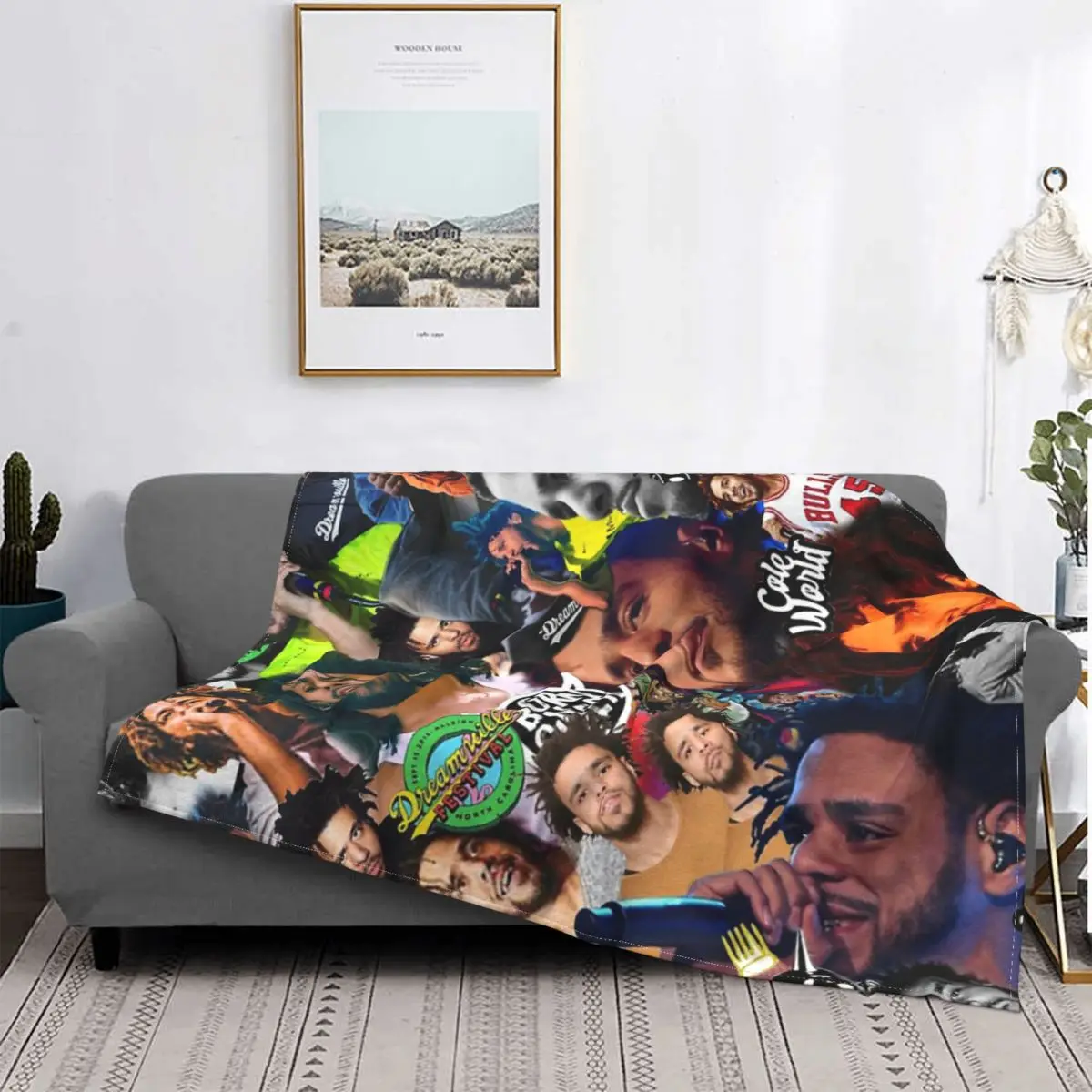 

J Cole Collage Blanket Bedspread Bed Plaid Bed Plaid Anime Plush Picnic Blanket Quilts And Quilt
