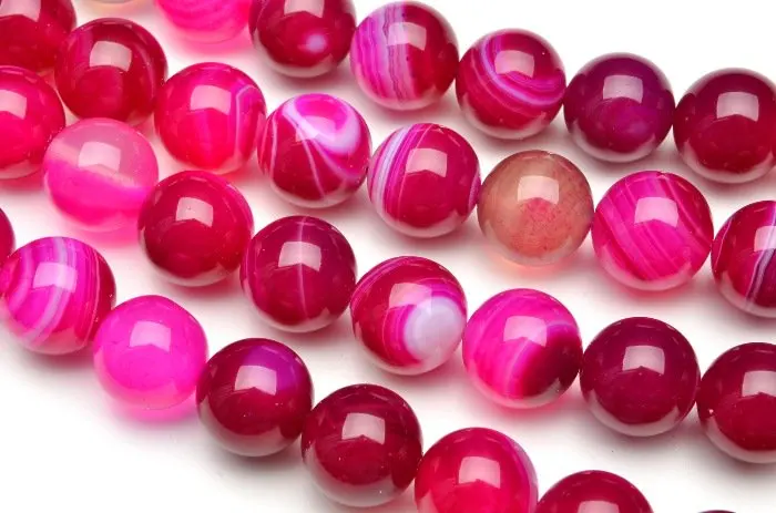 

Stripe Agate Pink 6mm-12mm 1strands/set (about 38cm)