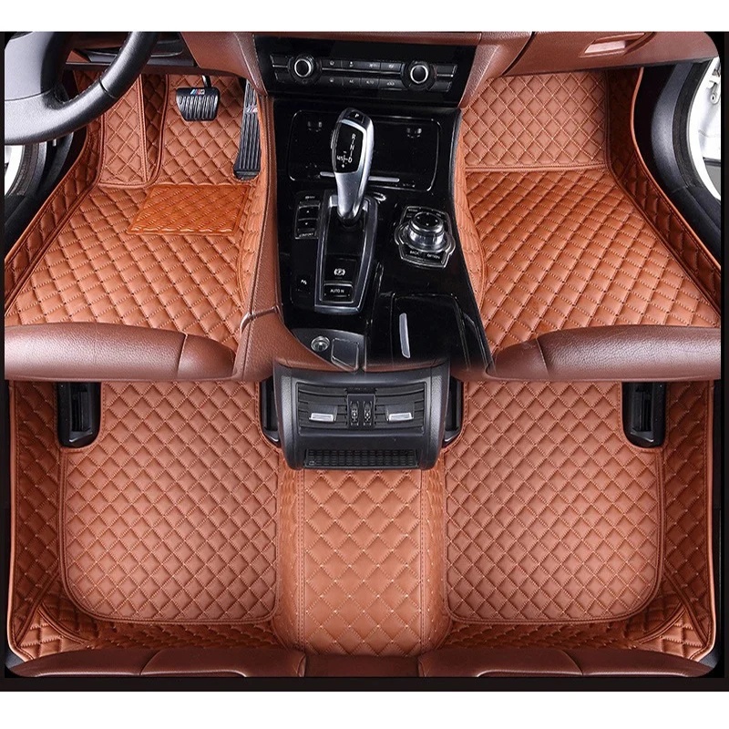 

Custom Leather Car Floor Mats For DS DS3 DS4 DS5 DS6 DS7 DS9 DS5LS Auto Carpets Covers Car Foot Mats Styling