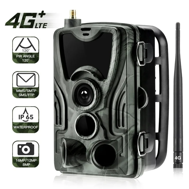 4G HC-801LTE охотничья камера 16MP 64GB Trail камера s ночное видение инфракрасные фото ловушки 0,3 s Дикая камера охотник разведчик HC800A обновленная