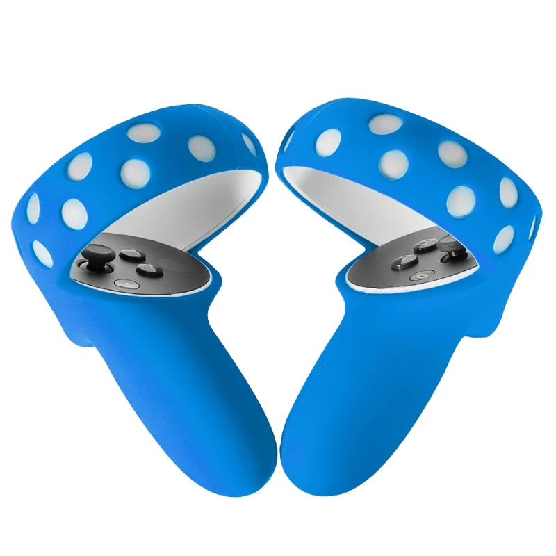 

Customizable VR Accessories Protective Cover For Oculus Quest 2 VR Touch Controller Case With Knuckle Strap Handle Grip