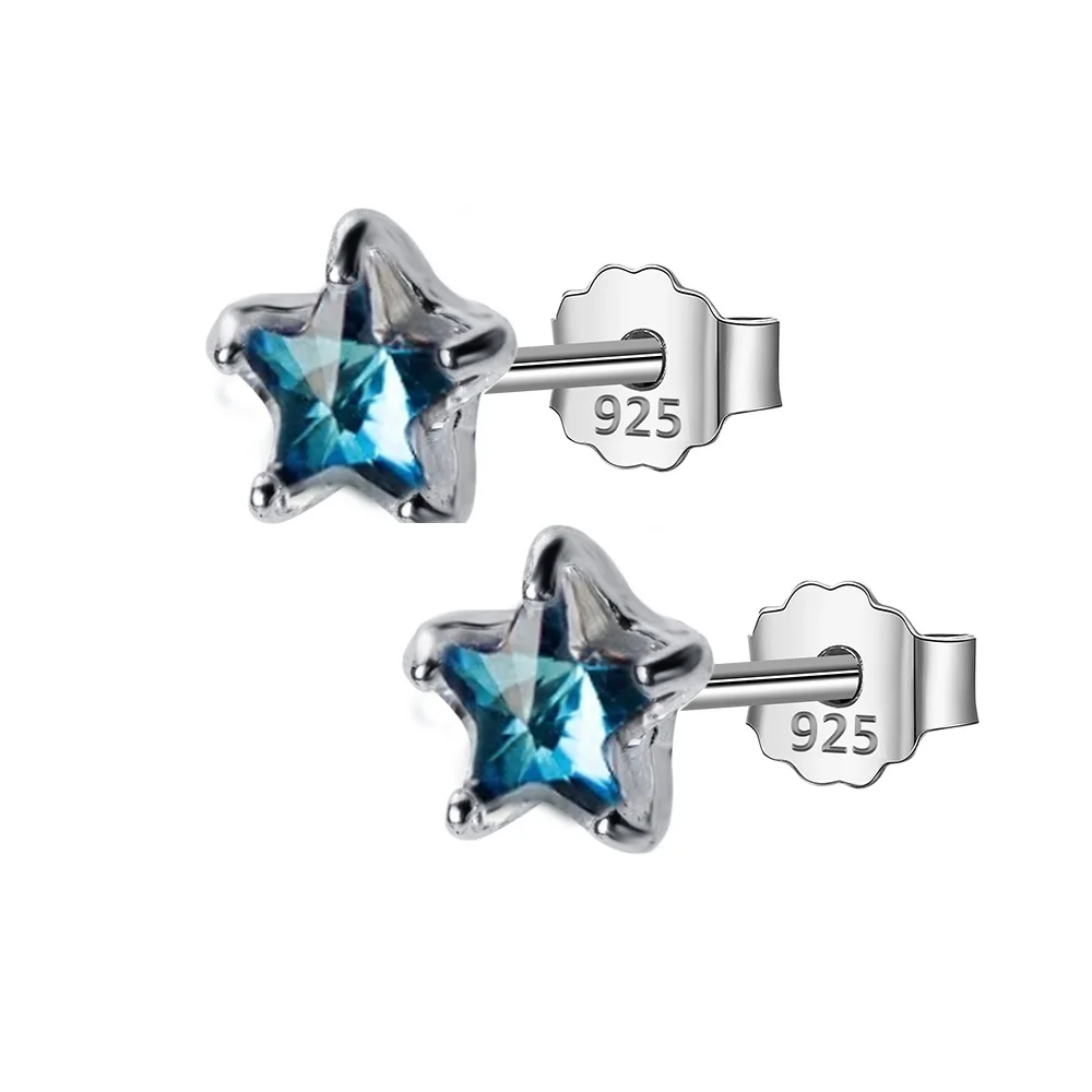 Женские и детские серьги-гвоздики Trustdavis подарочные серьги из настоящего серебра