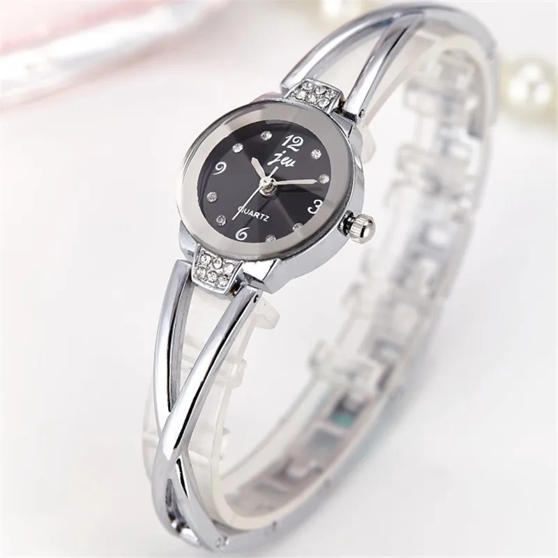 

PopFashion Rhinestone Watches Women Luxury Brand Stainless Steel Bracelet Watches Ladies Quartz Dress Watches Reloj Mujer Clock