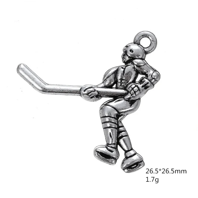 Ручная штамповка Сплав I с надписью Love хоккейной тематики шармы аксессуары DIY