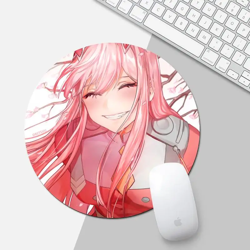 

Darling In The Franxx gamer play mats Mousepad Game Office Work Round Mouse Mat pad XL Non-slip Laptop Cushion mousepad