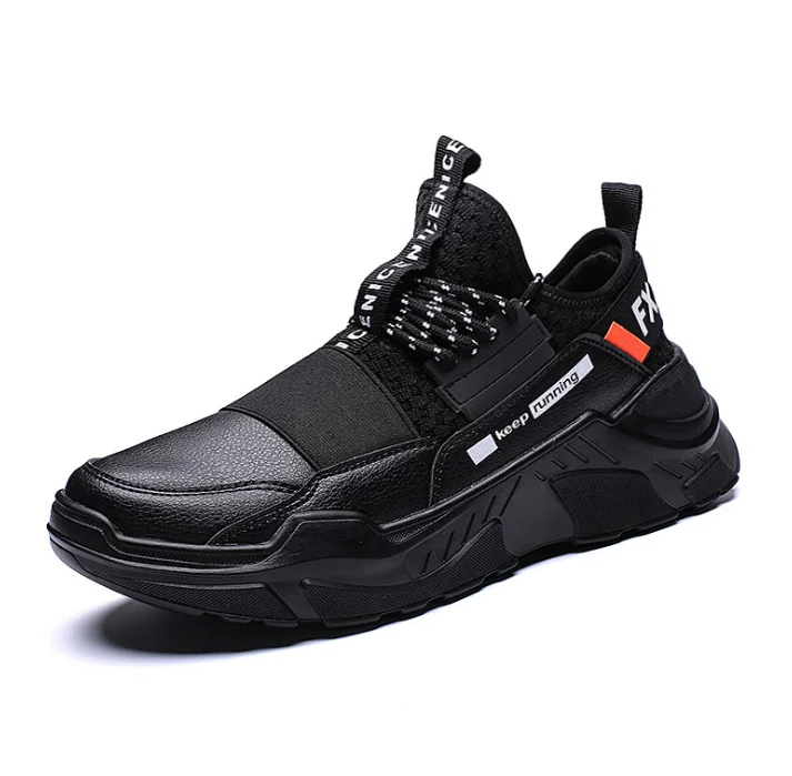 

2020 Summer Autumn Breathable Trainers Top White Quality Fashionable Lightweight Big Size Thick Lace-Up Running Sneakers For Men
